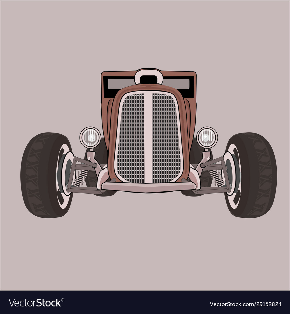 Car classic retro vintage Royalty Free Vector Image