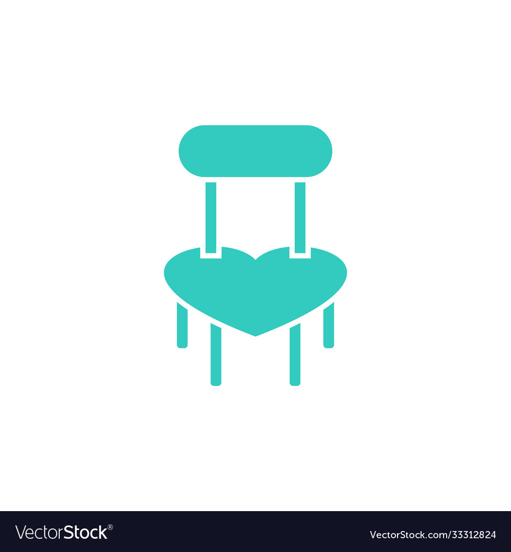 Love furniture logo design template symbol Vector Image