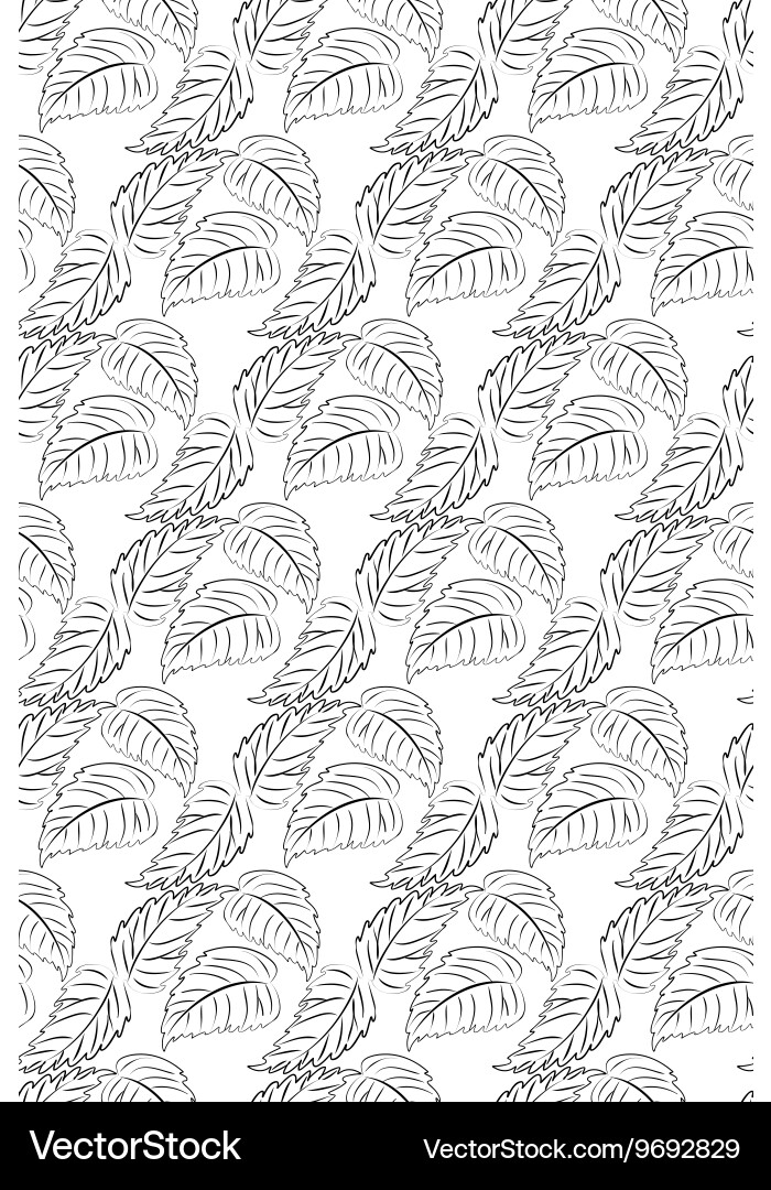 Abstract seamless pattern with leaves Royalty Free Vector