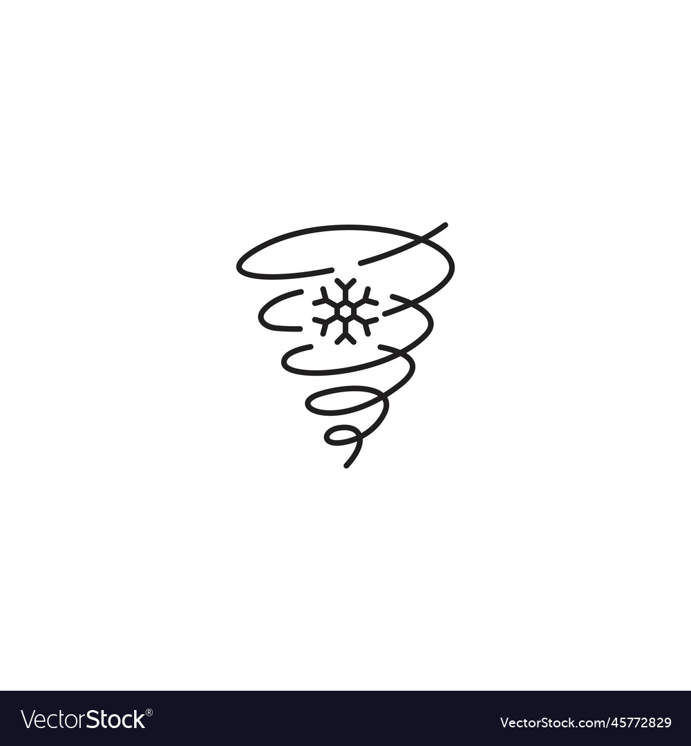 Blizzard snow storm icon template Royalty Free Vector Image