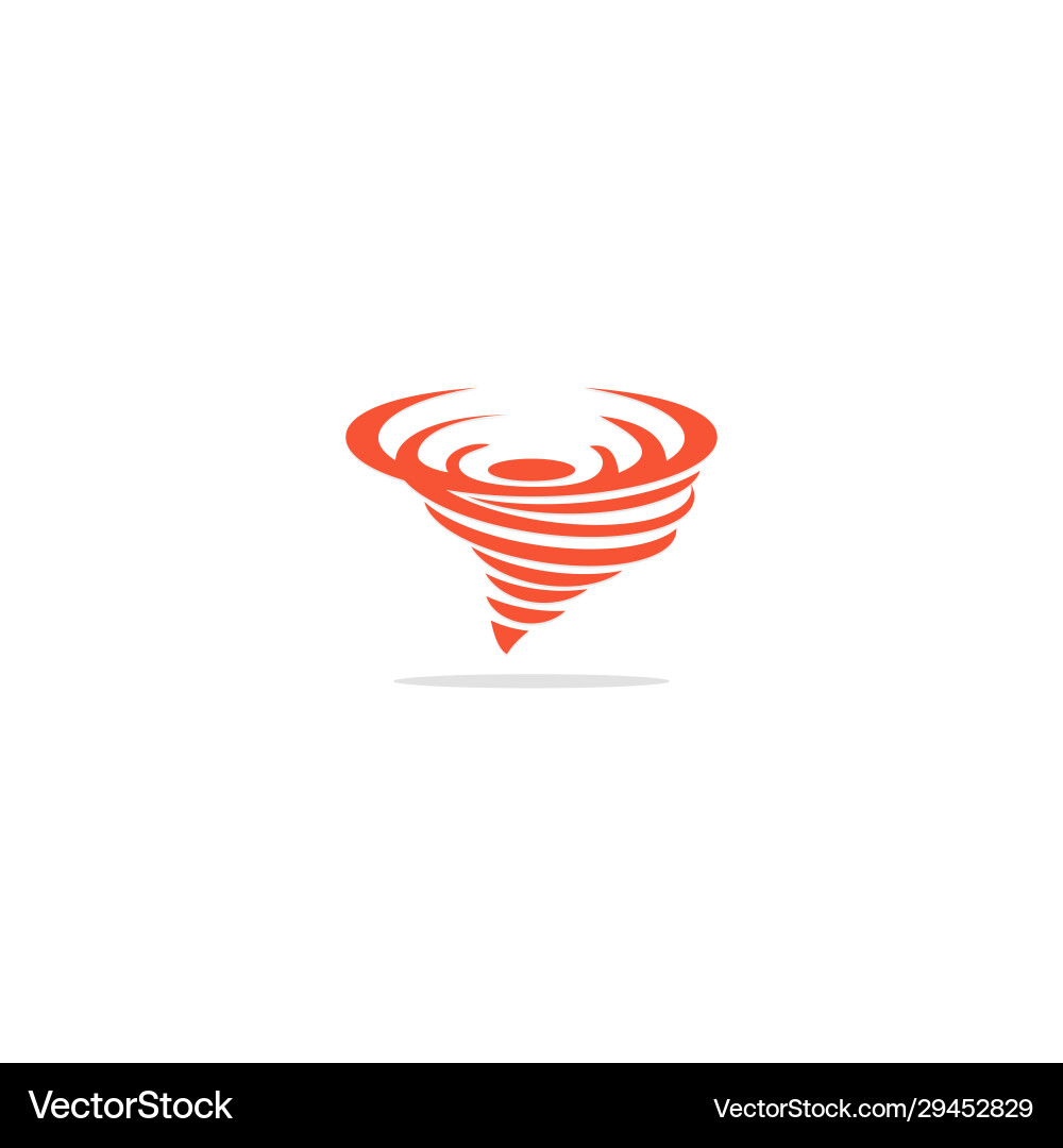 Tornado wind spin logo Royalty Free Vector Image