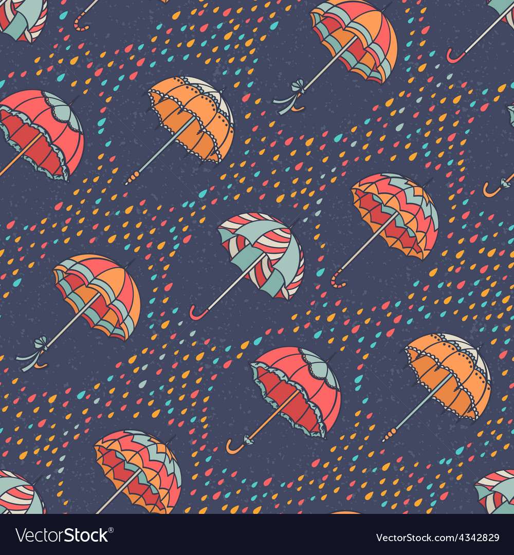 Umbrella Pattern Royalty Free Vector Image - VectorStock