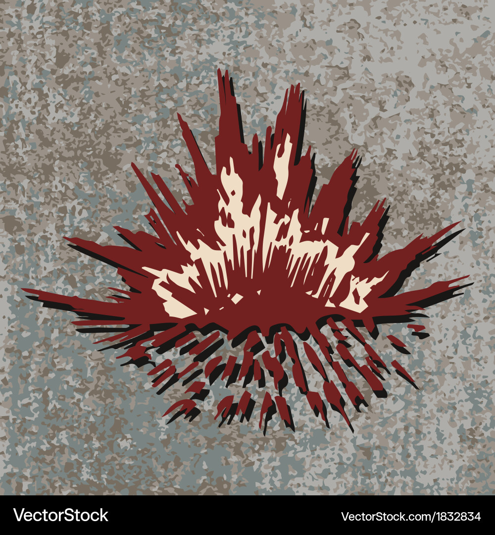 Comic explosion bomb Royalty Free Vector Image