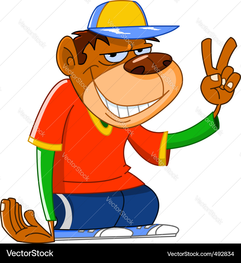 Cool monkey Royalty Free Vector Image - VectorStock