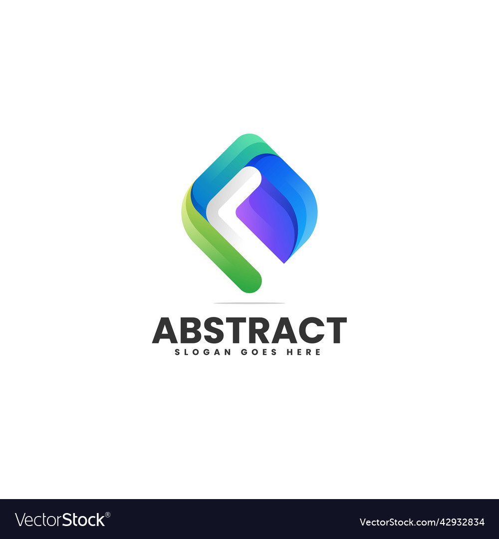 Logo abstract gradient colorful style