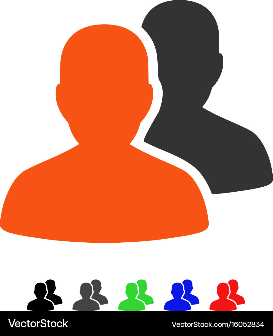 Patients flat icon Royalty Free Vector Image - VectorStock