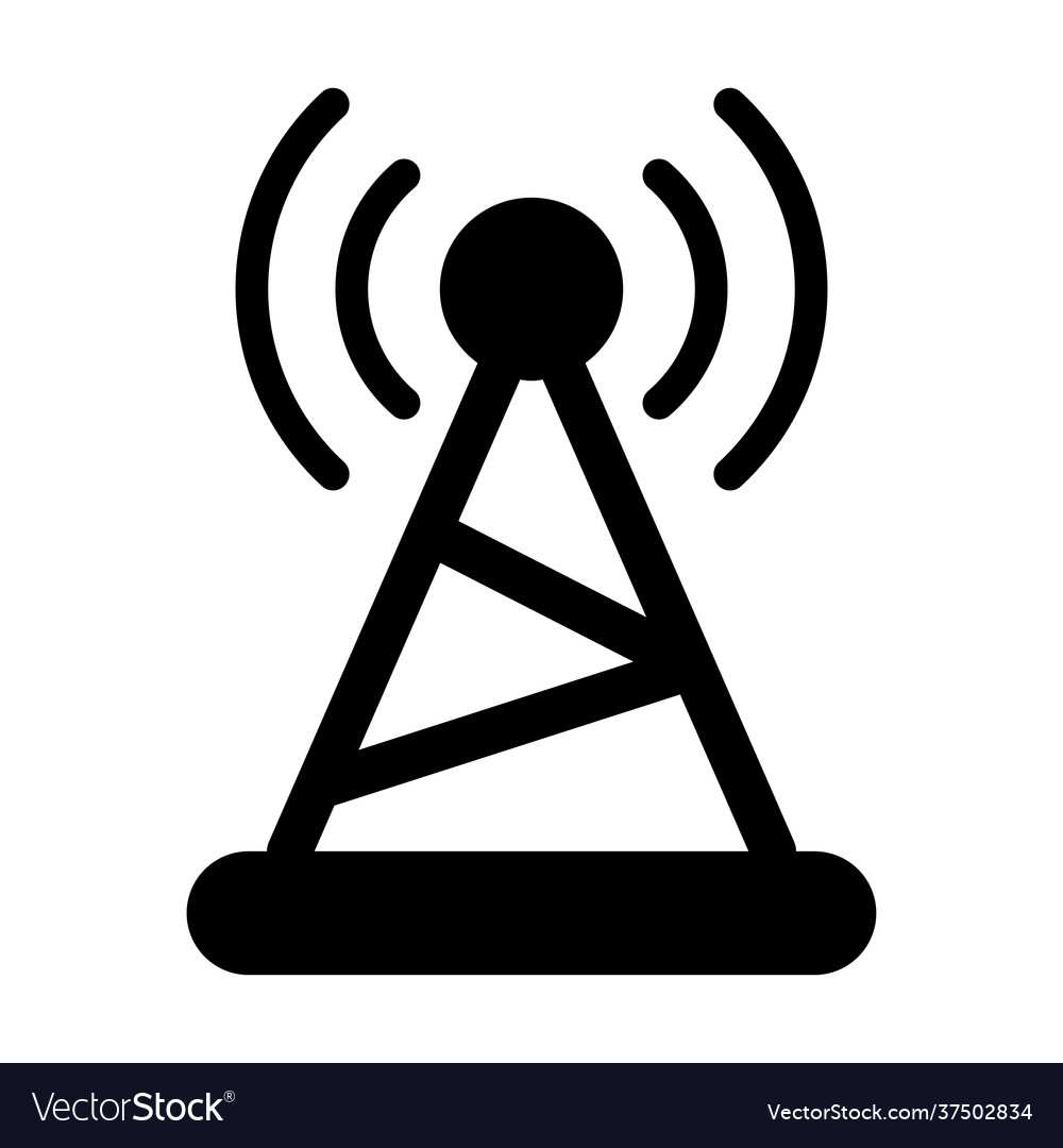 Signal tower Royalty Free Vector Image - VectorStock