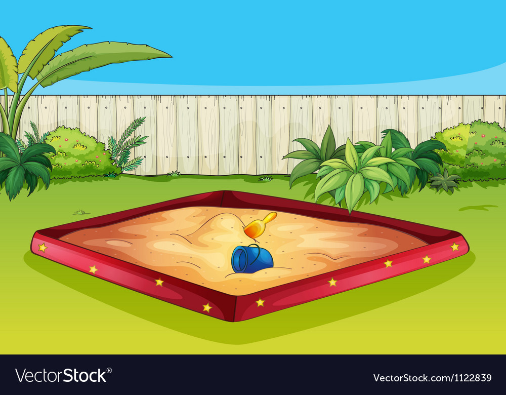 A sandbox Royalty Free Vector Image VectorStock