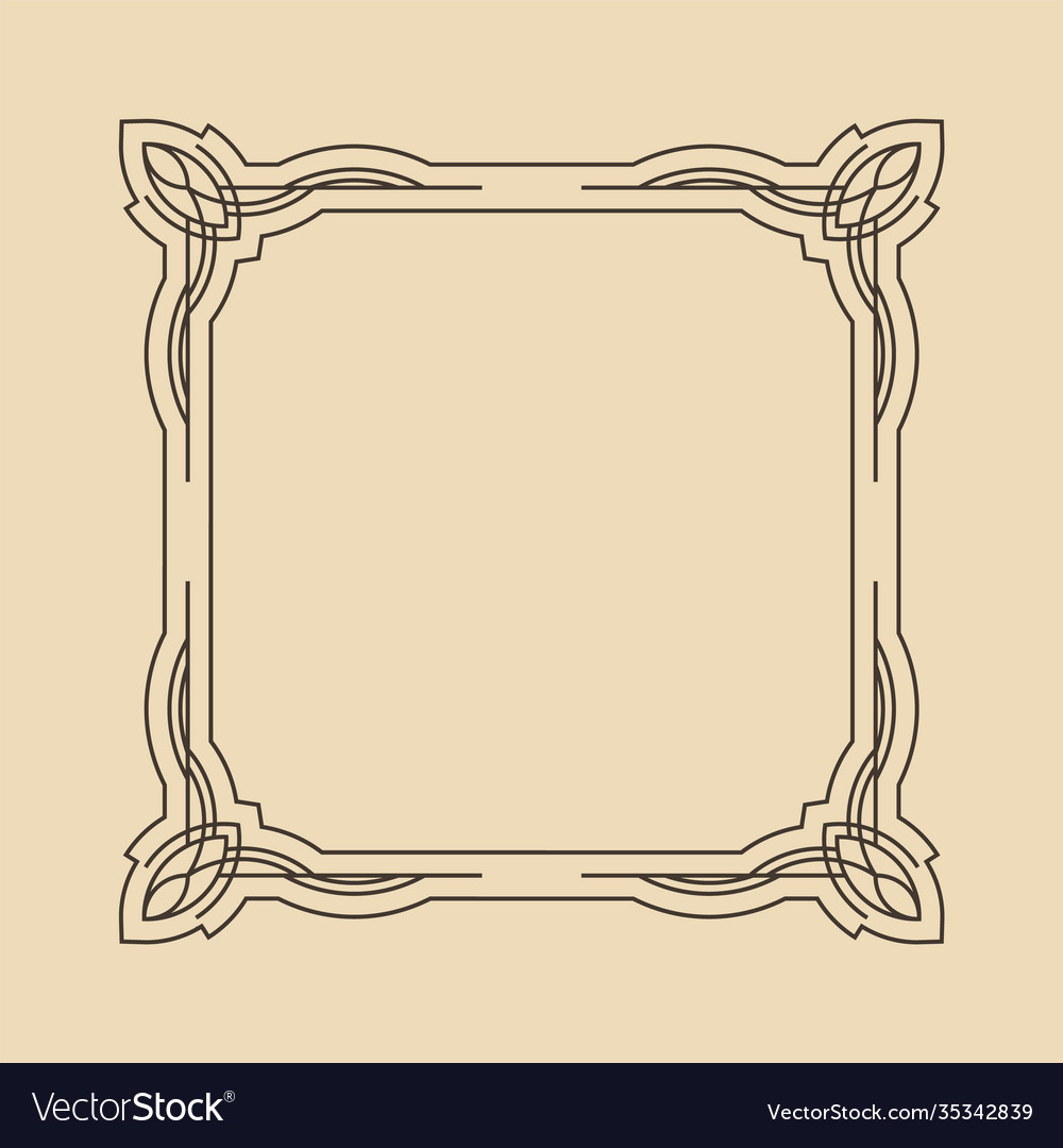 Art deco frame artwork graphische Musterkultur