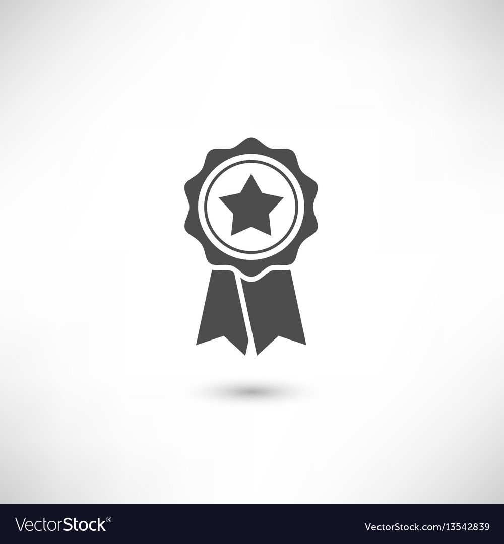 Badge star vector image Badge star