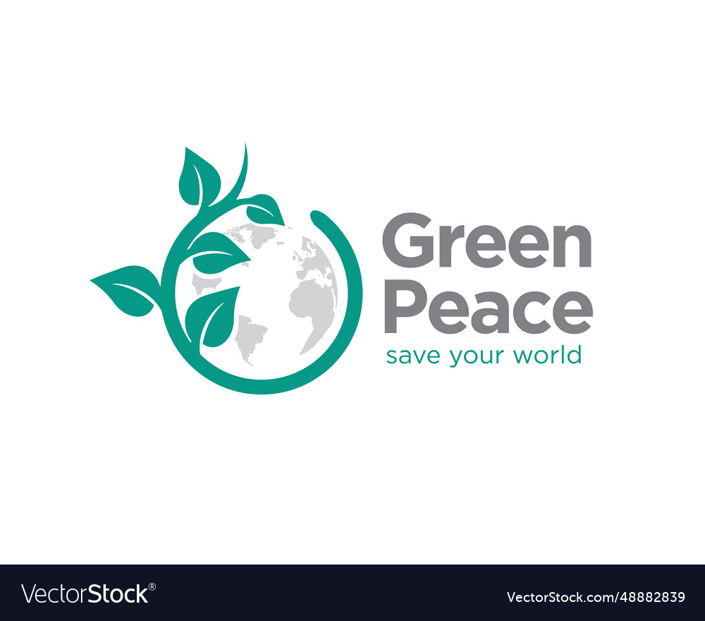 World green peace logo designs for nature