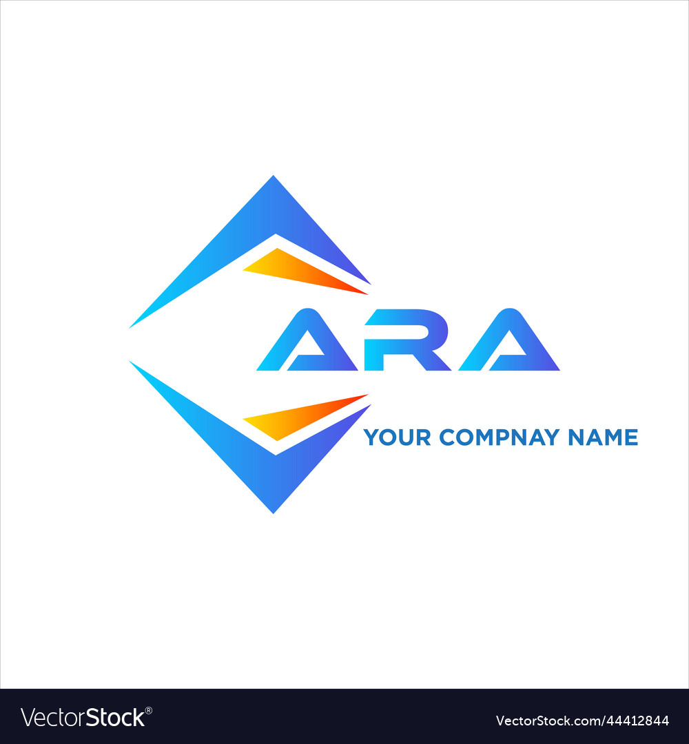 Ara abstract technology logo design on white Vector Image