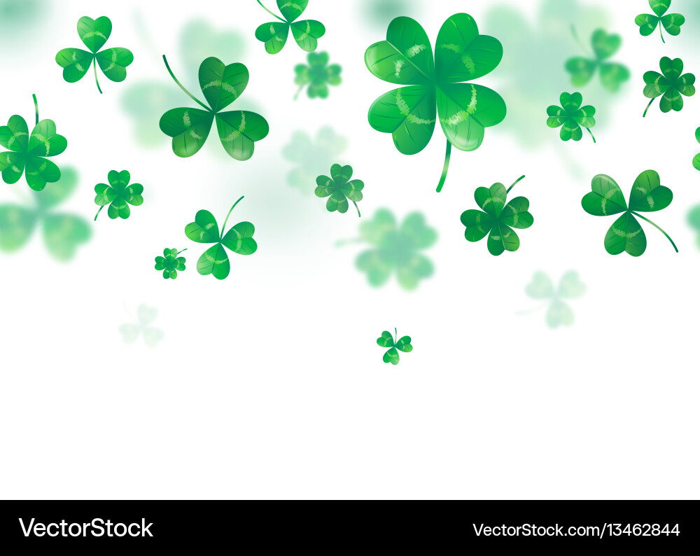 Clover background Royalty Free Vector Image - VectorStock