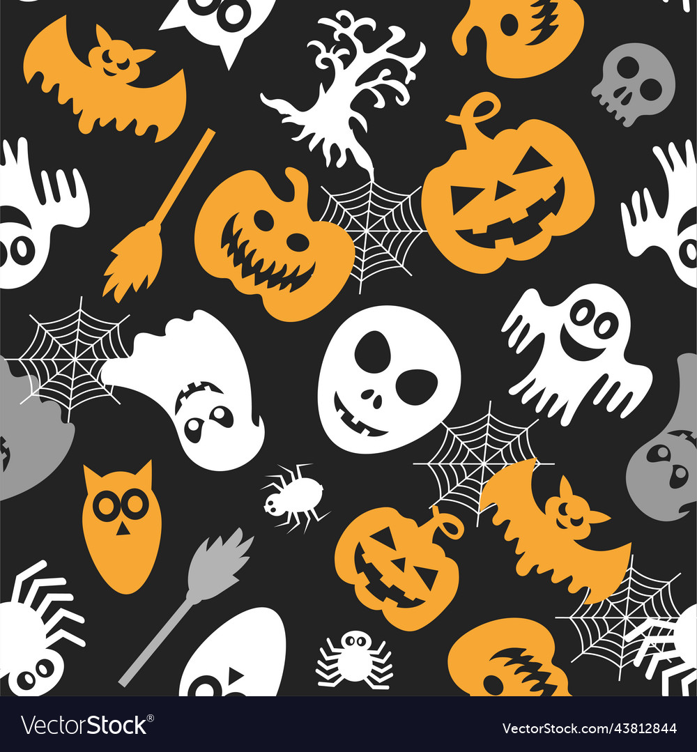 Seamless pattern for halloween design halloween Vector Image