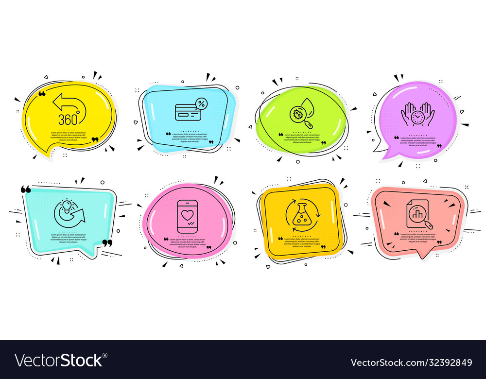 Safe time cashback and share idea icons set