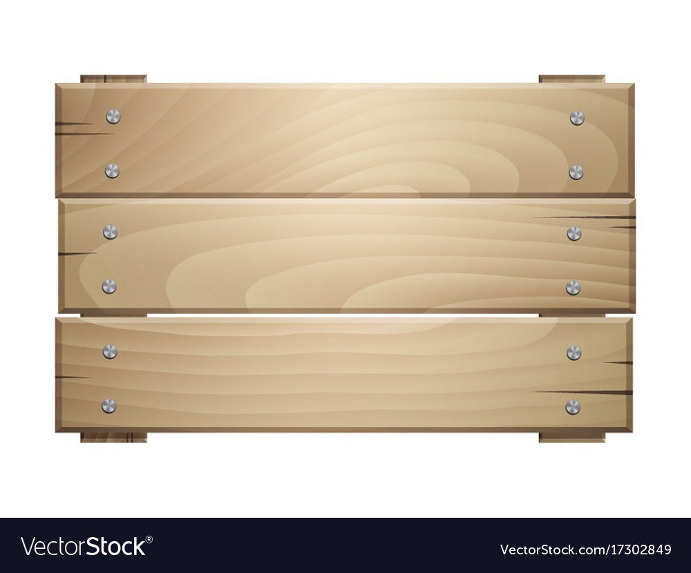 Wooden board sign Royalty Free Vector Image - VectorStock