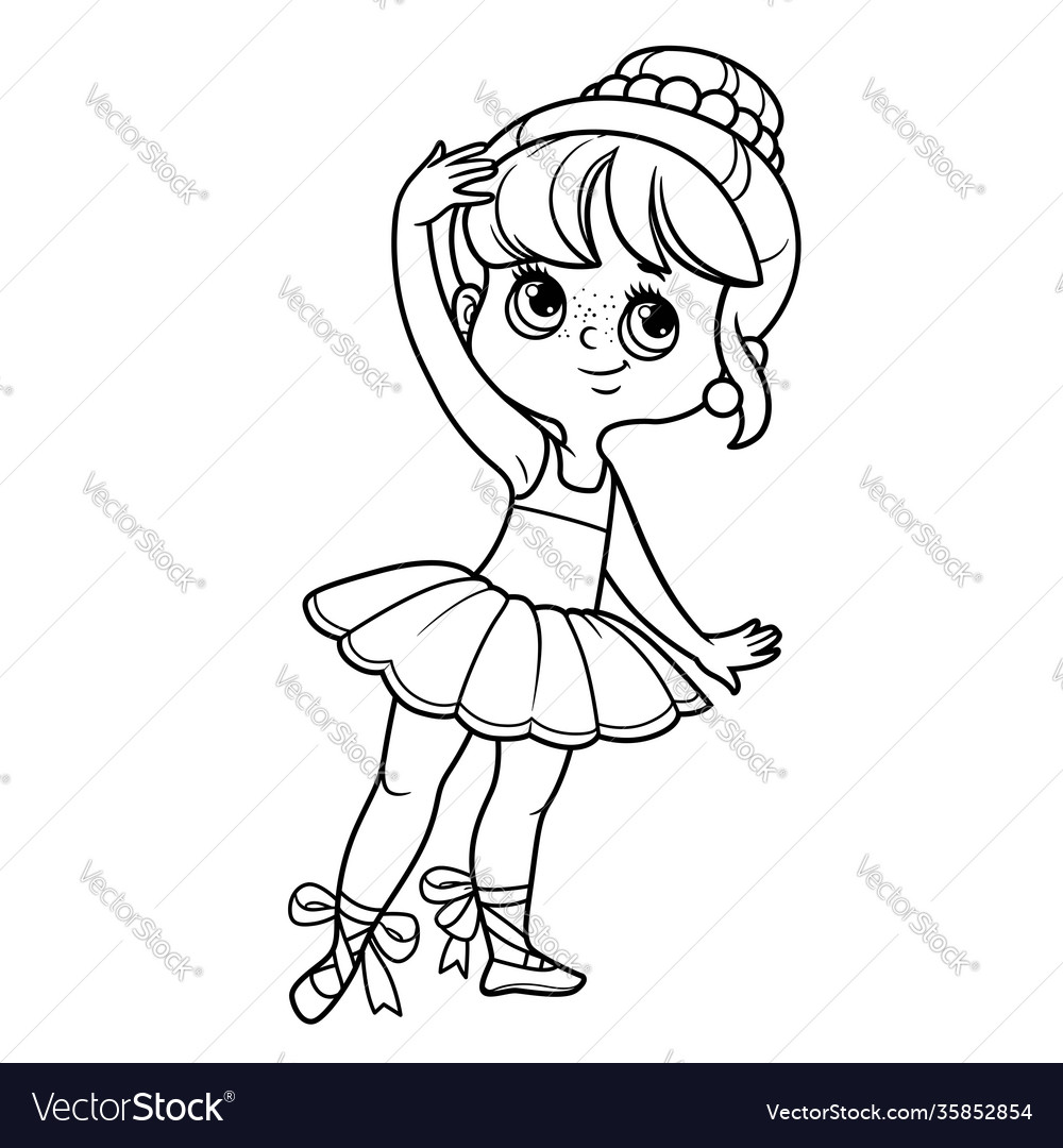 Anime Ballerina Coloring Pages