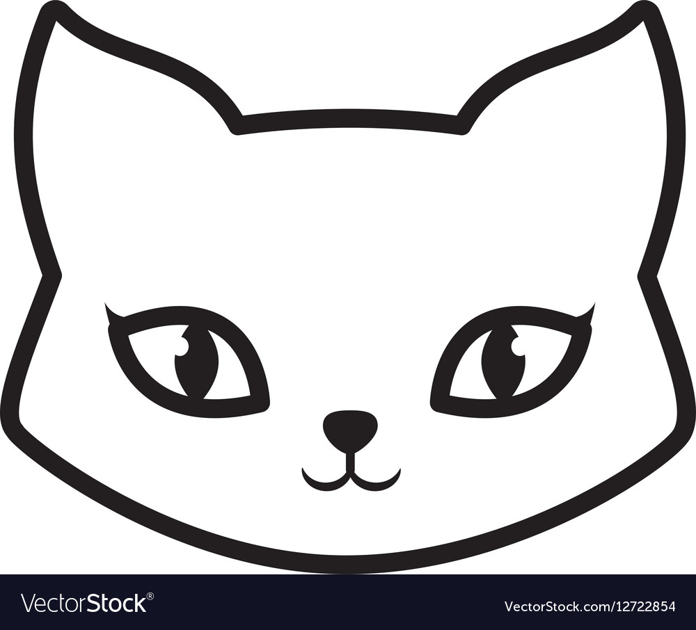 Printable Cat Face Outline Printable World Holiday