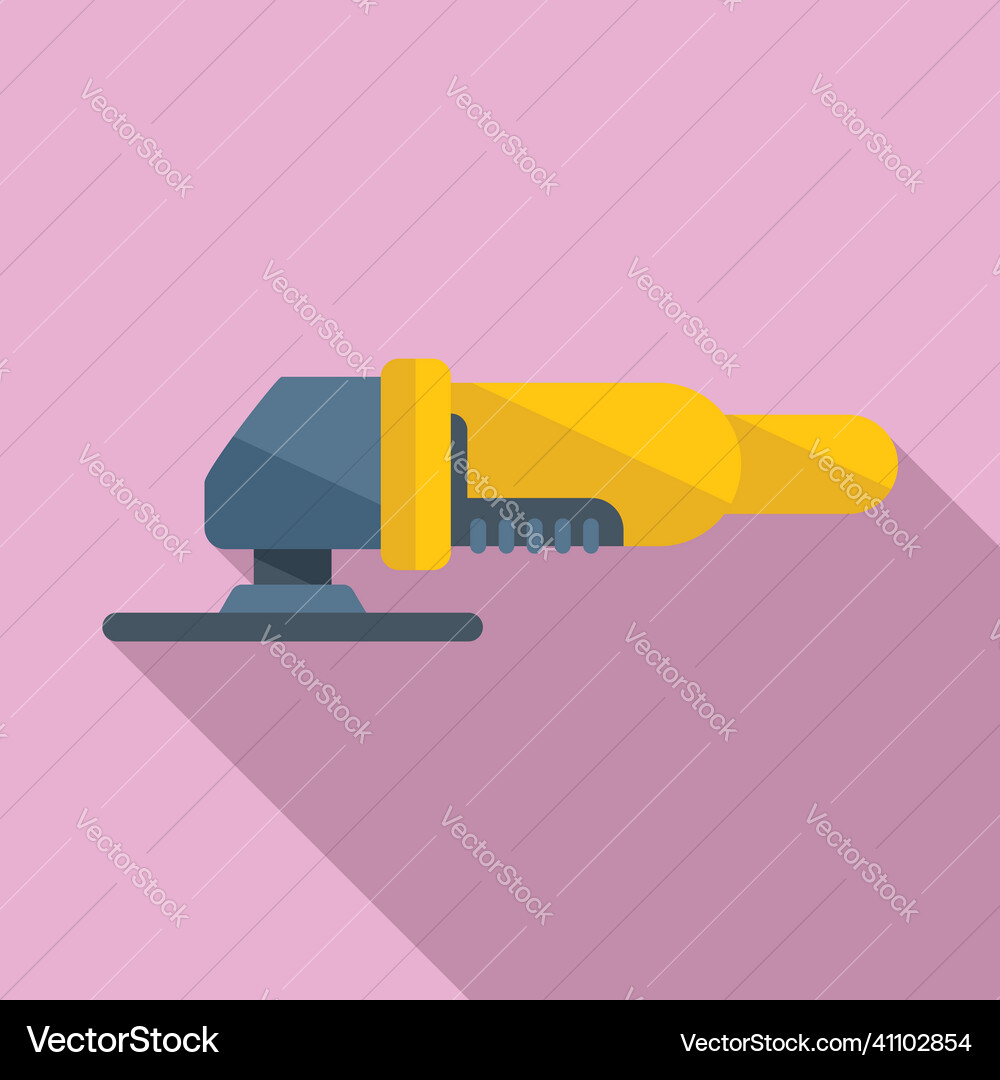 Factory grinding machine icon flat grinder Vector Image