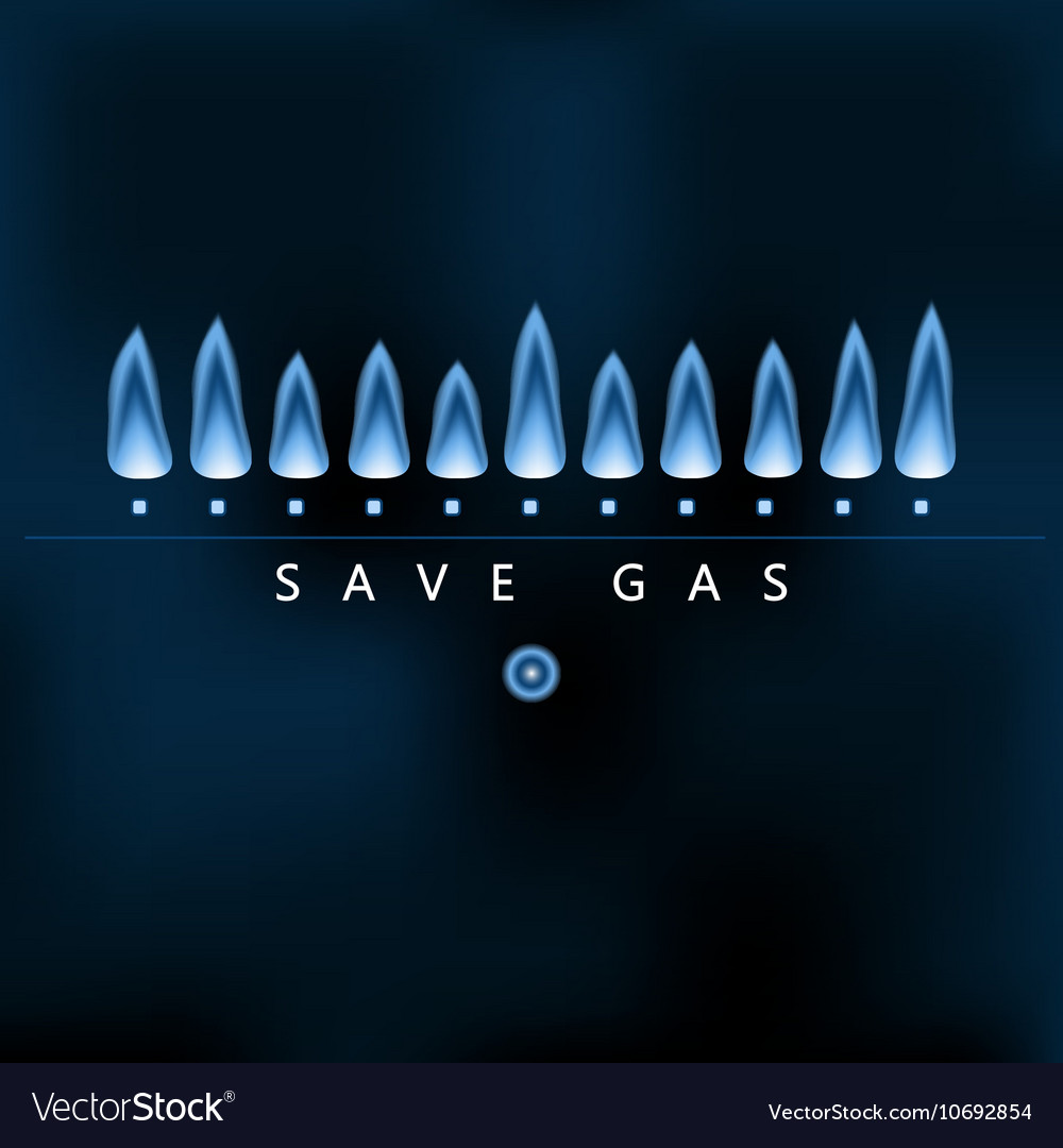 Save gas blue flame energy saving