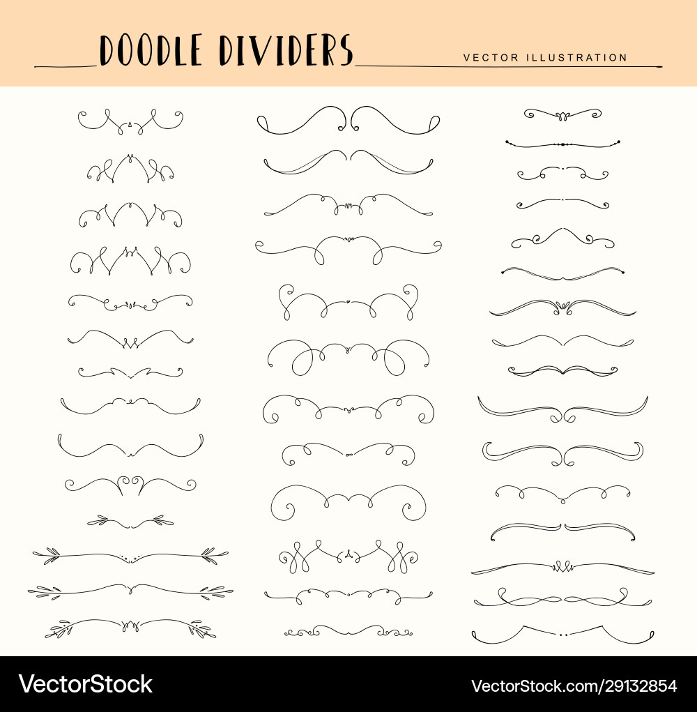 Set decorative elements Royalty Free Vector Image