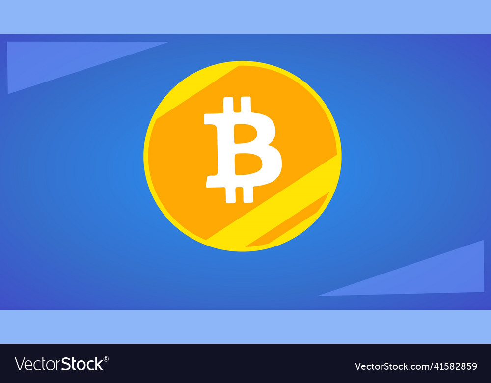 Bitcoin cryptocurrency flat