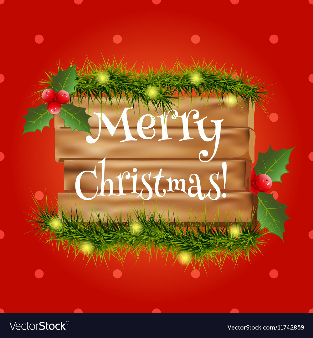 Christmas red background Royalty Free Vector Image