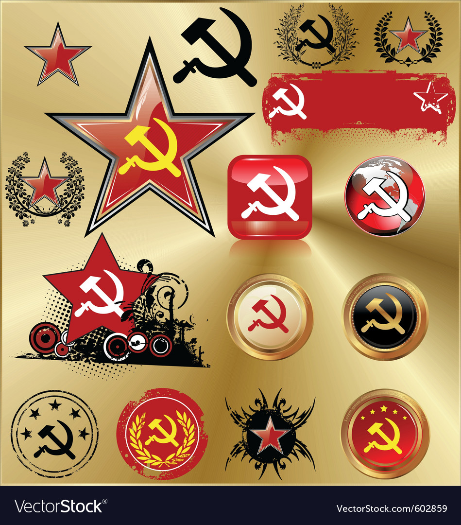 Communist signs Royalty Free Vector Image - VectorStock