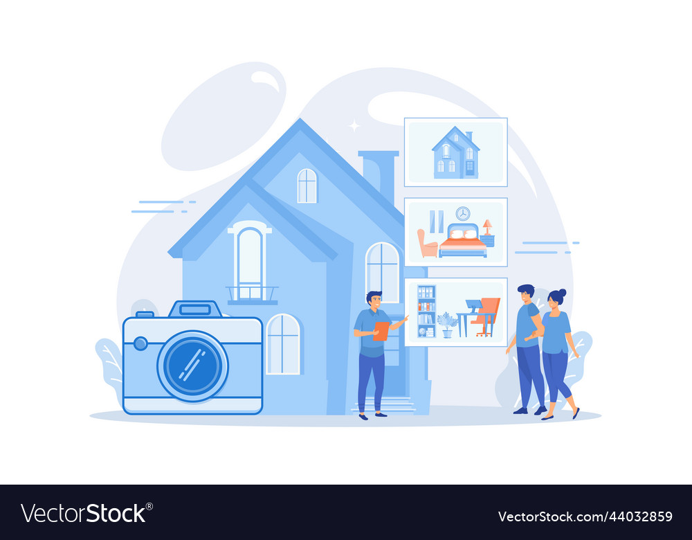 Couple choosing apartment real estate photography