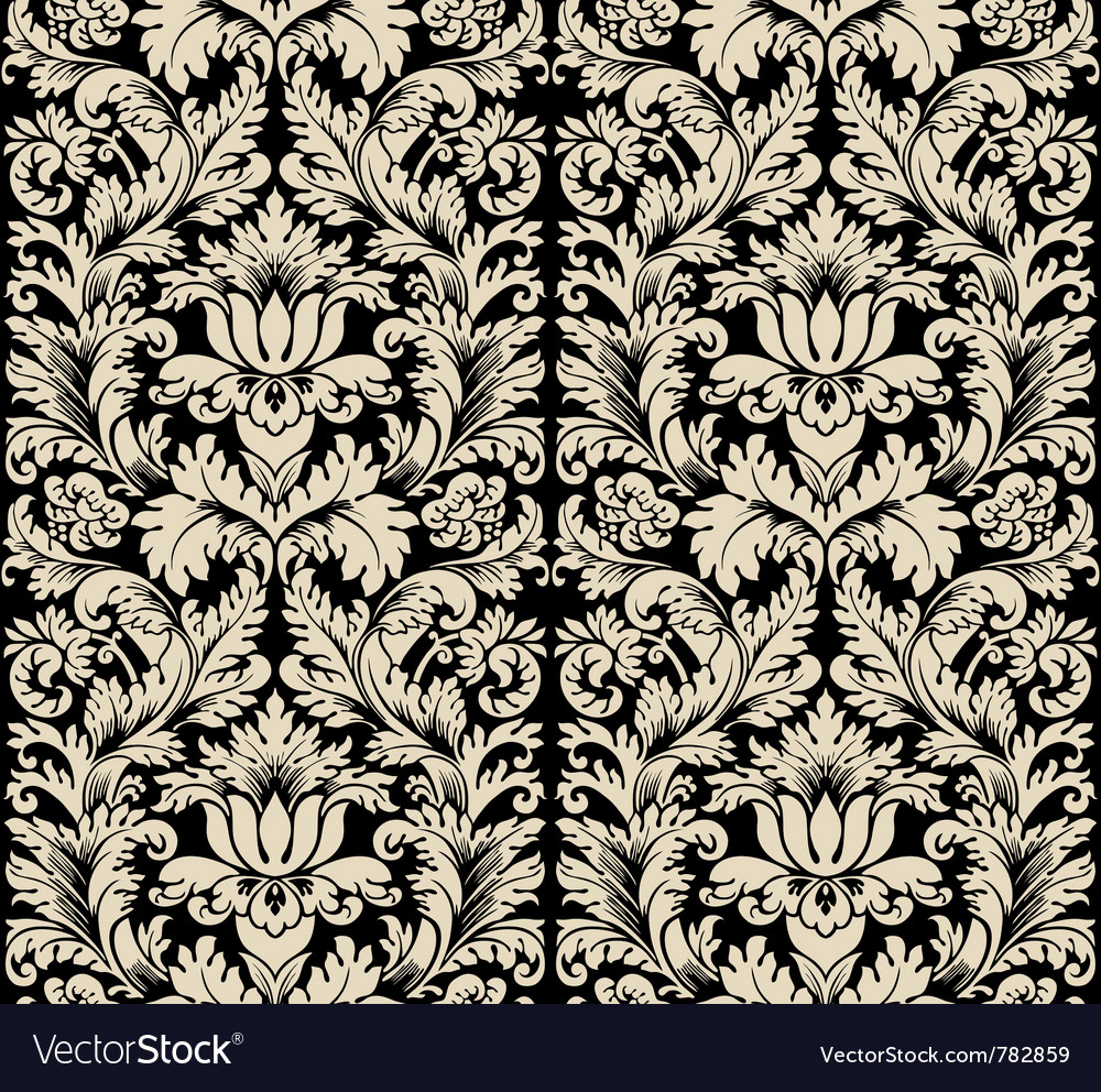 Damask seamless silk