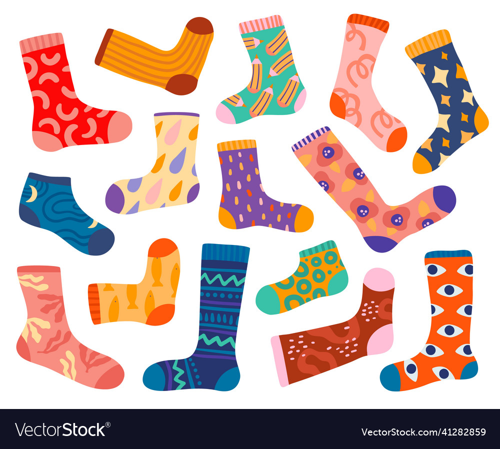 Trendy Baumwolle Socken stilvolle bunte Design Tuch