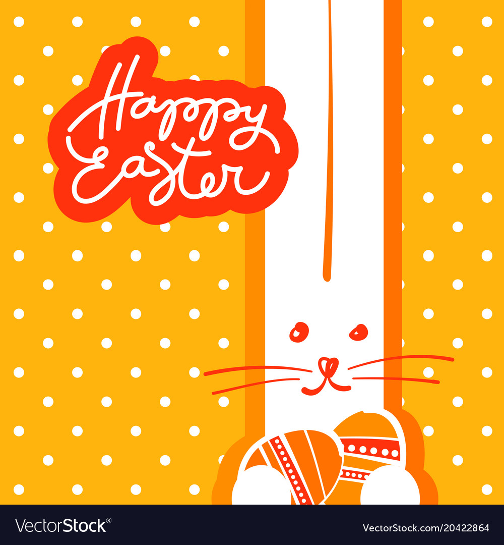 happy easter template royalty free vector image