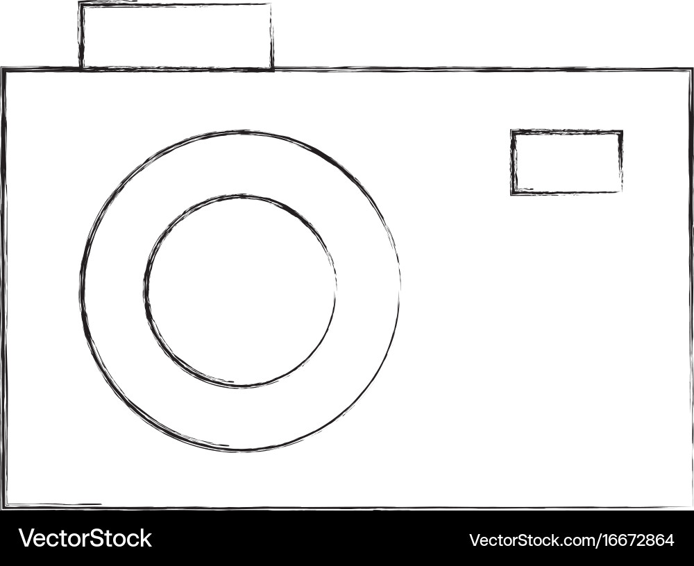 Photographic camera isolated icon Royalty Free Vector Image
