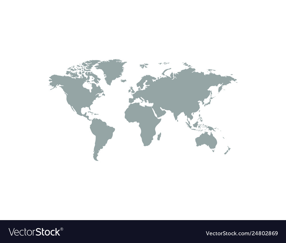 Earth map globe icon world map Royalty Free Vector Image