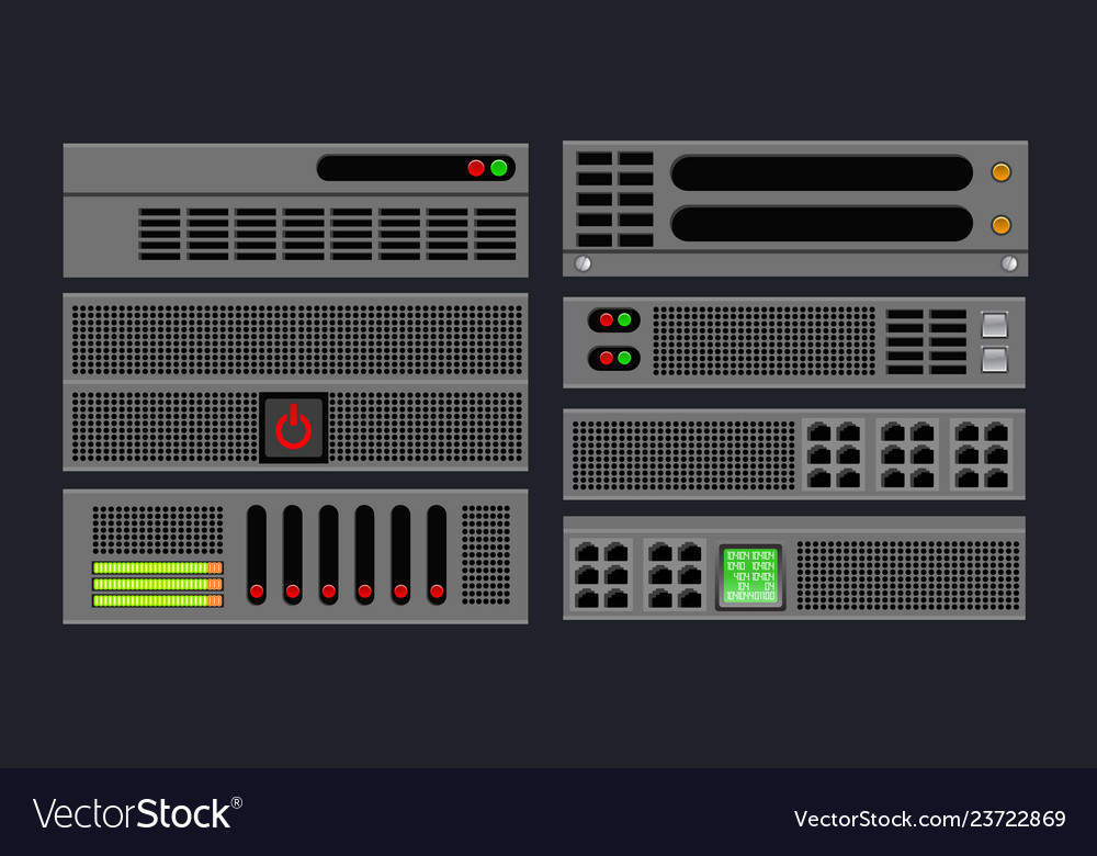 Set of computer server