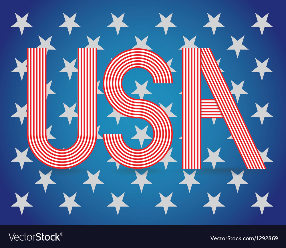 Usa background Royalty Free Vector Image - VectorStock