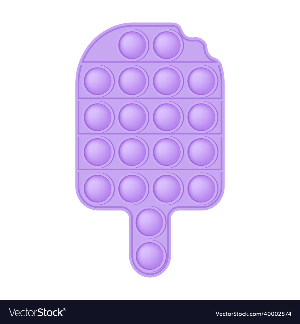 Popit purple ice cream a fashionable silicon Vector Image