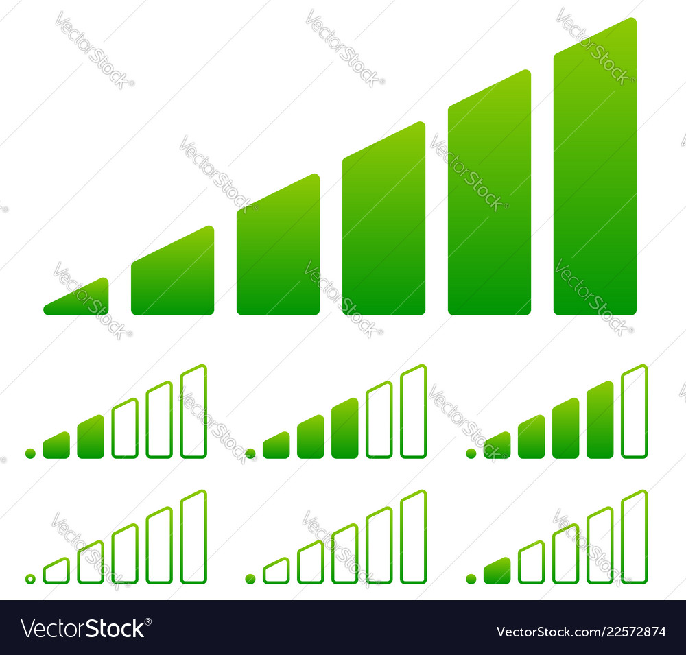 Signal strength indicator template wi-fi wireless