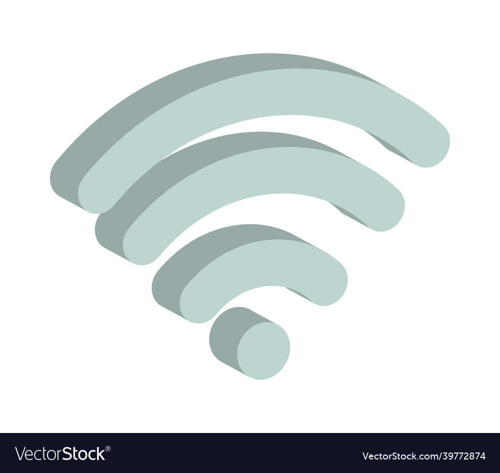 Wifi signal icon Royalty Free Vector Image - VectorStock