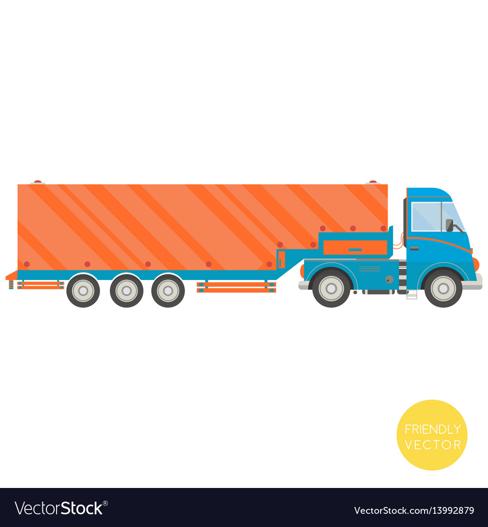 cartoon freight truck