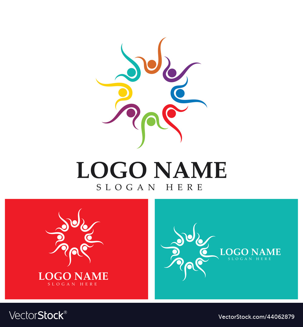 Community people care logo template