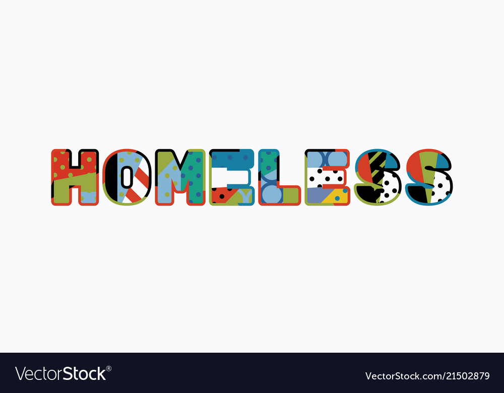 Homeless Concept Word Art Royalty Free Vector Image