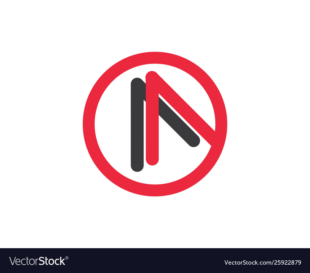 N letter logo template