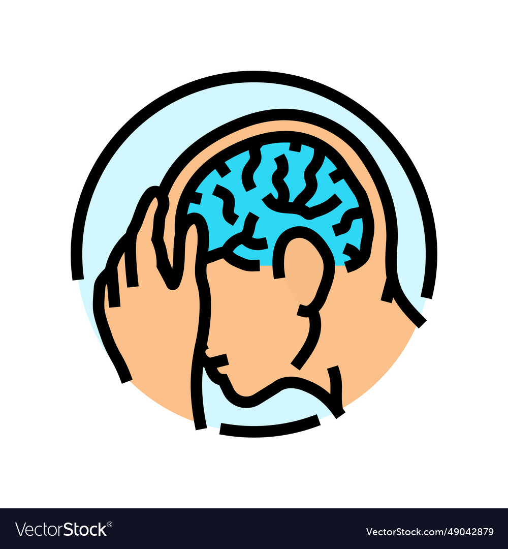 Neurological Disorders Color Icon Royalty Free Vector Image Neurological Disorders Color Icon Royalty Free Vector Image