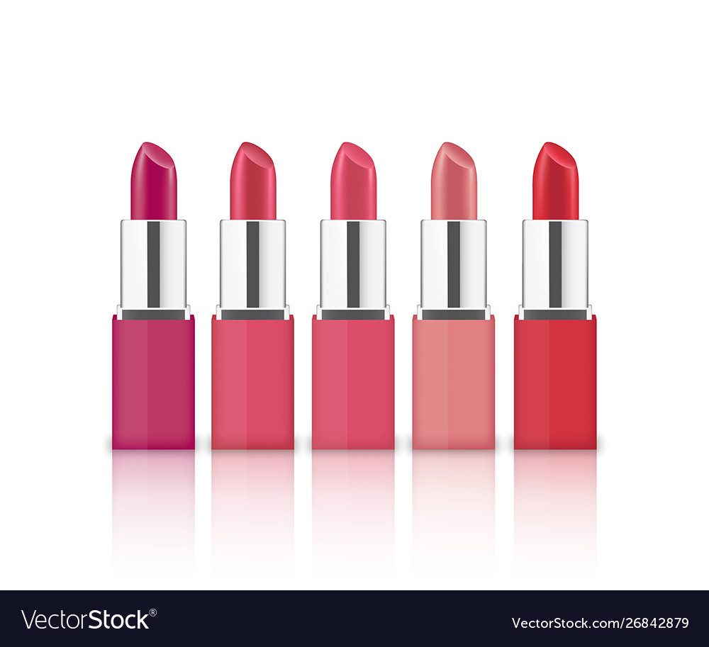 Set lipsticks different colors