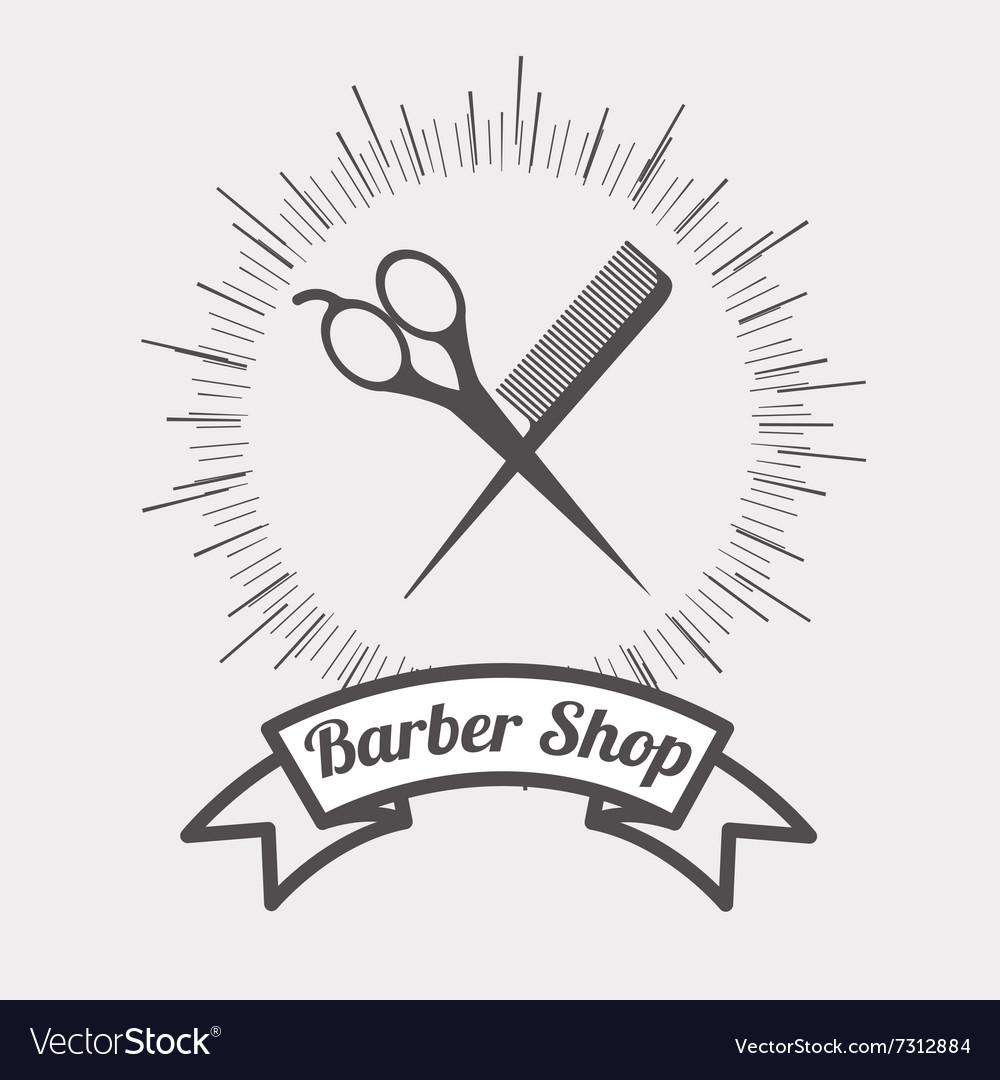 Barber shop design Royalty Free Vector Image - VectorStock