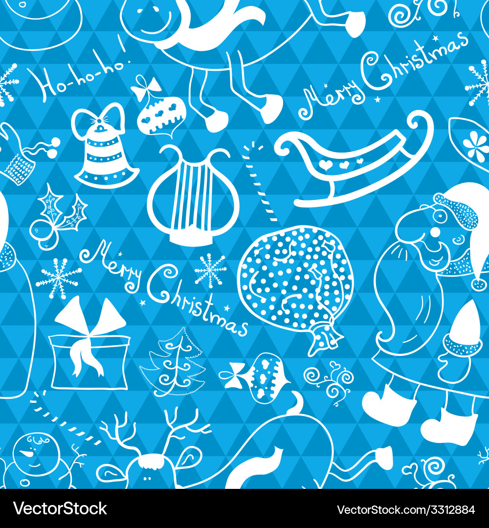 Christmas seamless pattern Royalty Free Vector Image