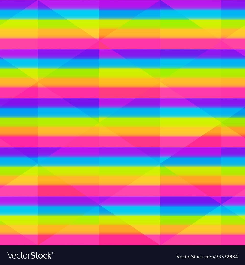 Rainbow seamless stripes with triangle effect Vector Image