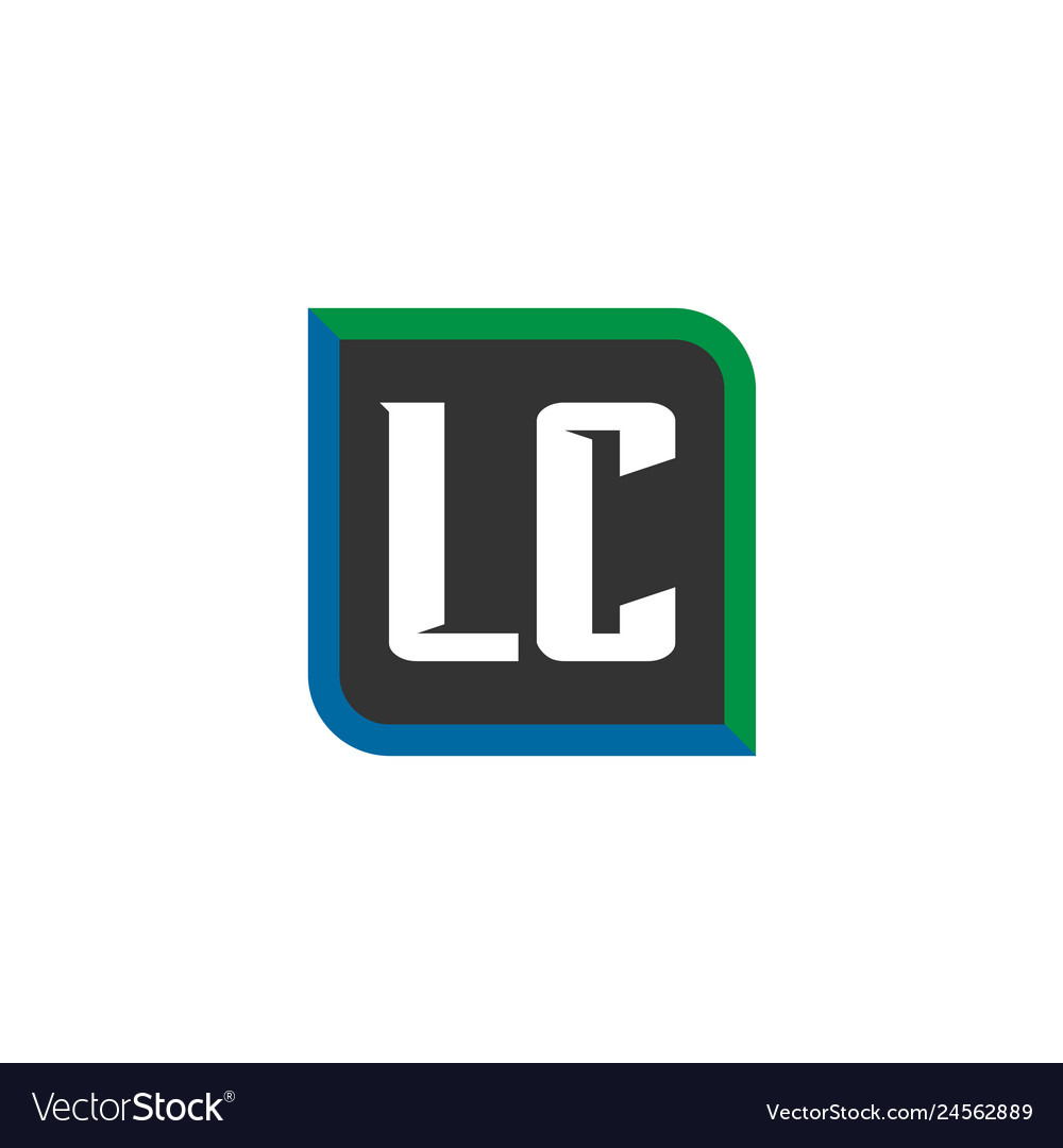 Initial letter logo lc template design Royalty Free Vector Initial letter logo lc template design Royalty Free Vector