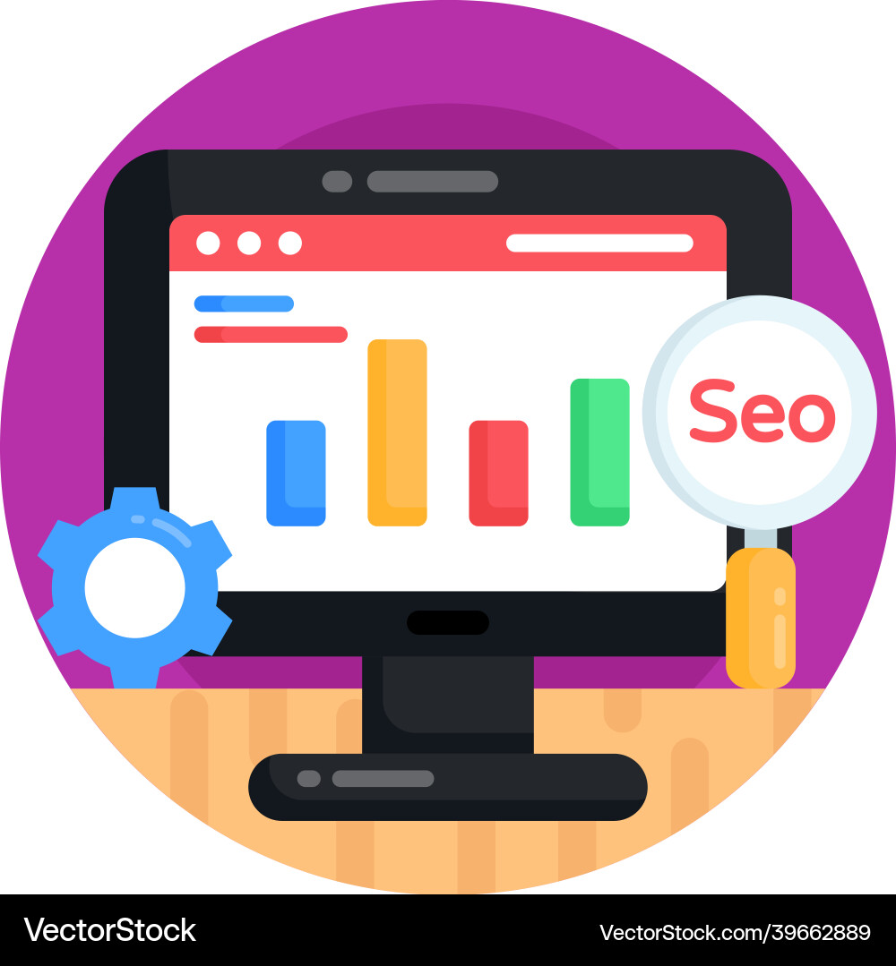 Seo analysis Royalty Free Vector Image - VectorStock